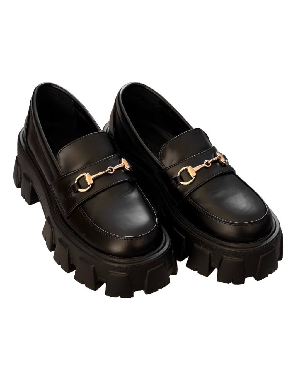 Princess Polly Penny Lane Loafers Black - size 5 (fits like size 6)